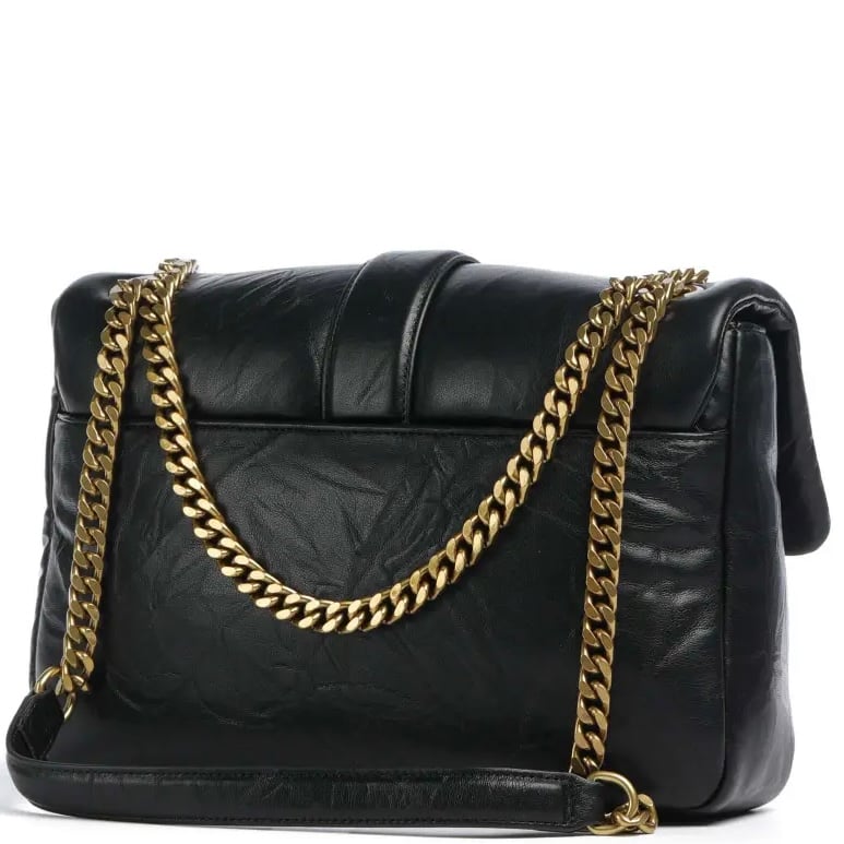 JUST CAVALLI LARGE PUFFER SNAKE LOGO - BLACK - Image 5