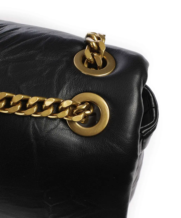 JUST CAVALLI LARGE PUFFER SNAKE LOGO - BLACK - Image 3