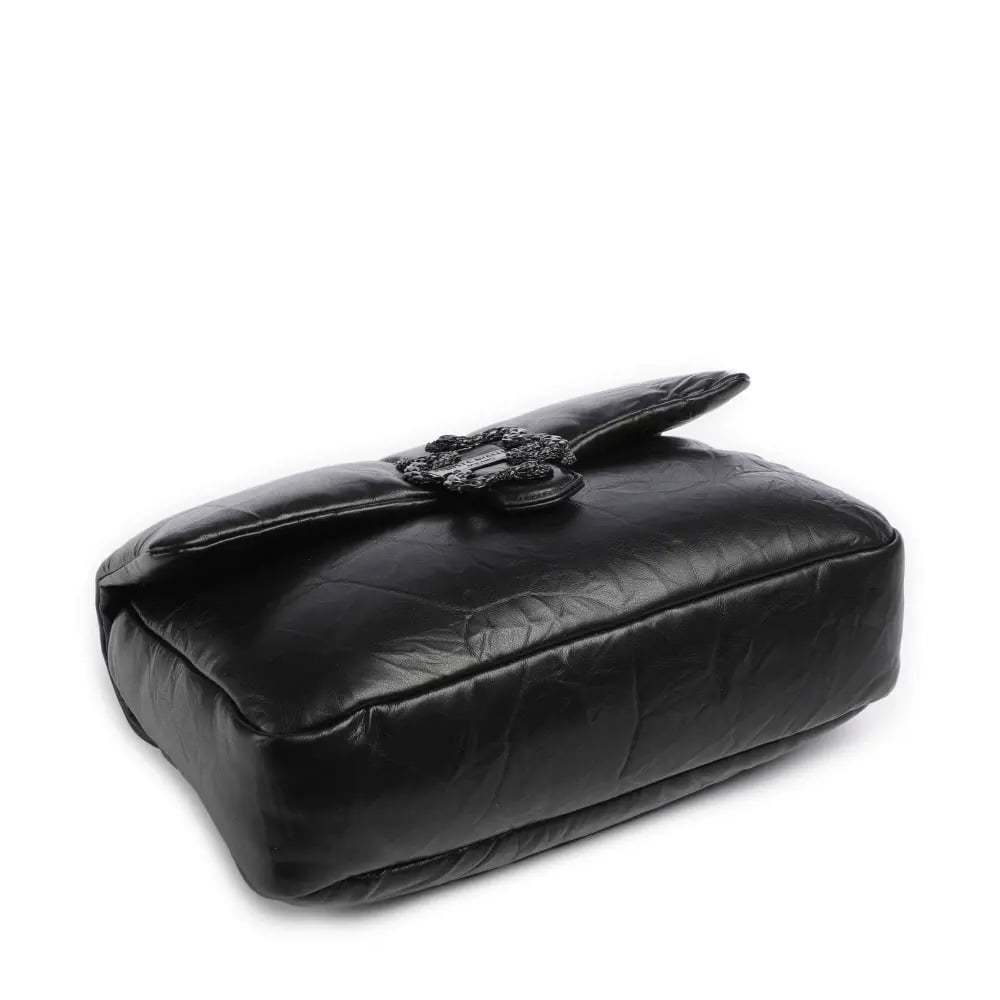 JUST CAVALLI LARGE PUFFER SNAKE LOGO - BLACK - Image 4