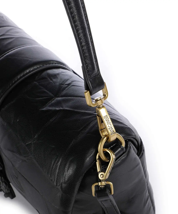 JUST CAVALLI MEDIUM PUFFER SNAKE LOGO - BLACK - Image 5