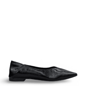 SHINY FOLDING BALLERINA FLATS