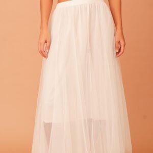 ZOE TULLE SKIRT - WHITE