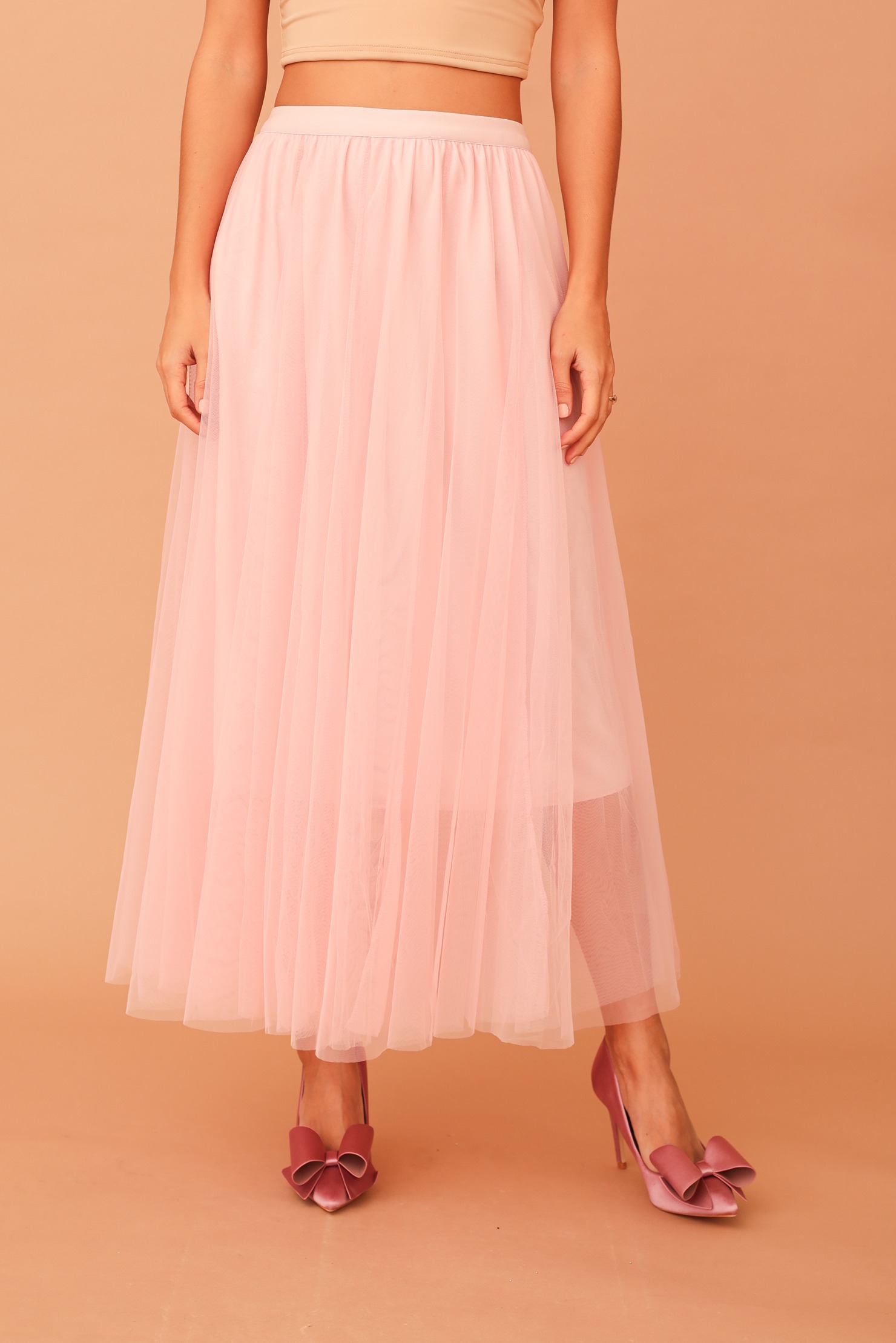 ZOE TULLE SKIRT - BABY PINK - Image 3