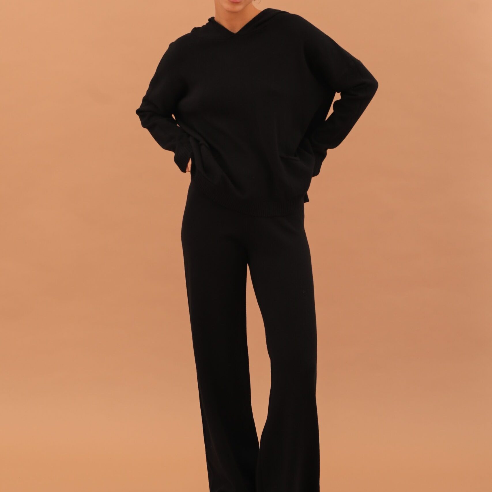ROSALIE KNIT SET - BLACK
