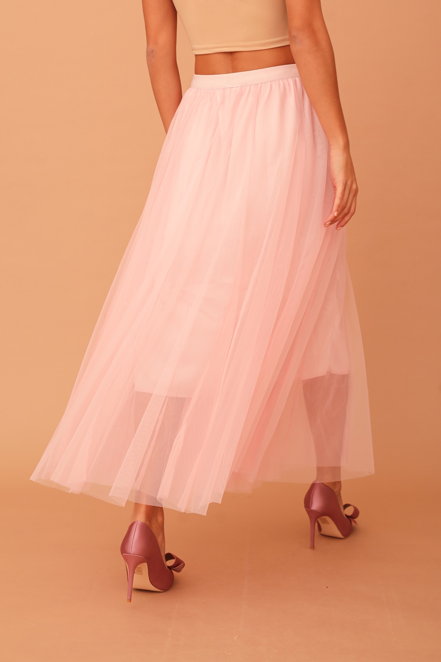ZOE TULLE SKIRT - BABY PINK - Image 2