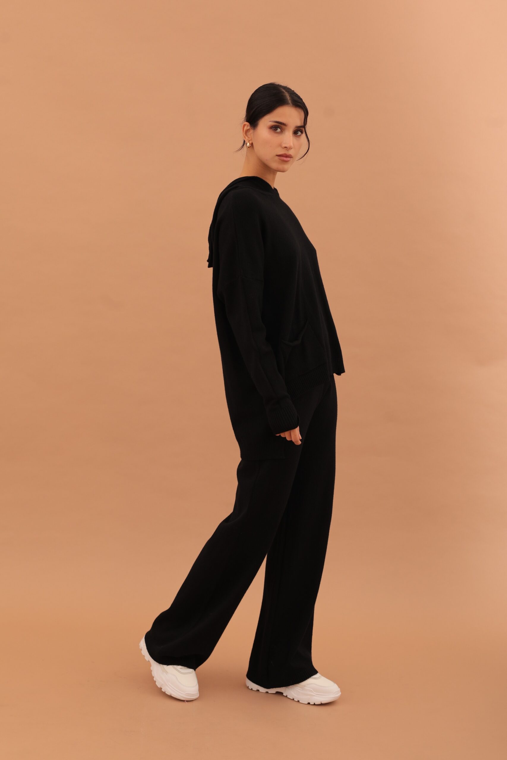 ROSALIE KNIT SET - BLACK - Image 3