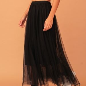 ZOE TULLE SKIRT - BLACK