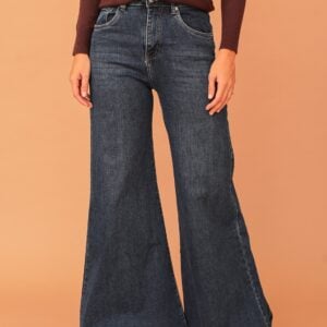 MADDISON ULTRA WIDE JEANS - BLUE