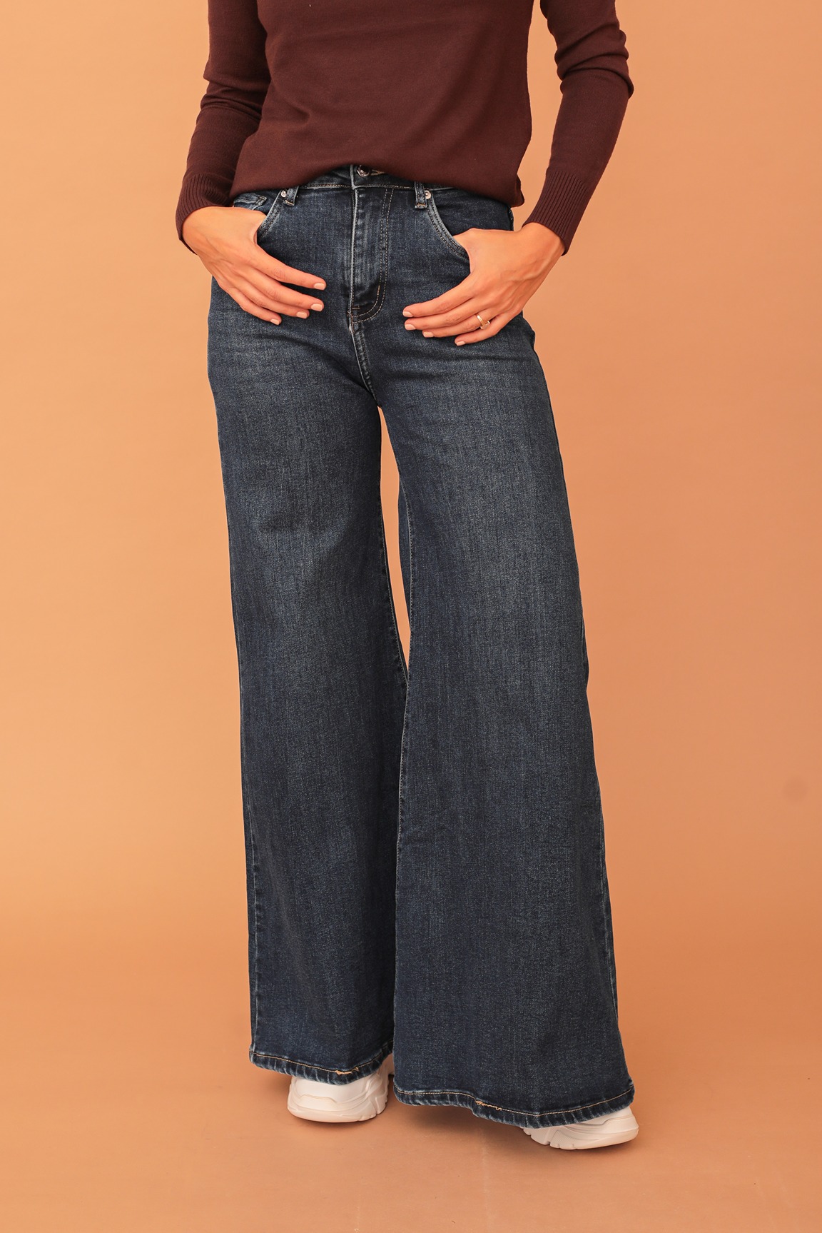 MADDISON ULTRA WIDE JEANS - BLUE - Image 4