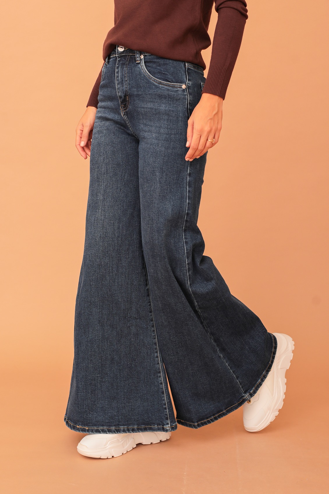 MADDISON ULTRA WIDE JEANS - BLUE - Image 2