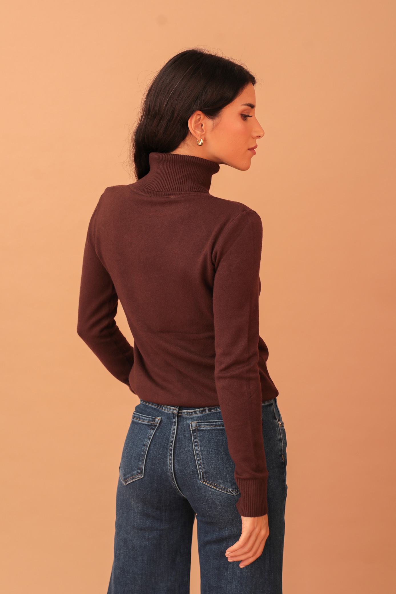 VIVIAN TURTLENECK KNIT - BROWN - Image 2