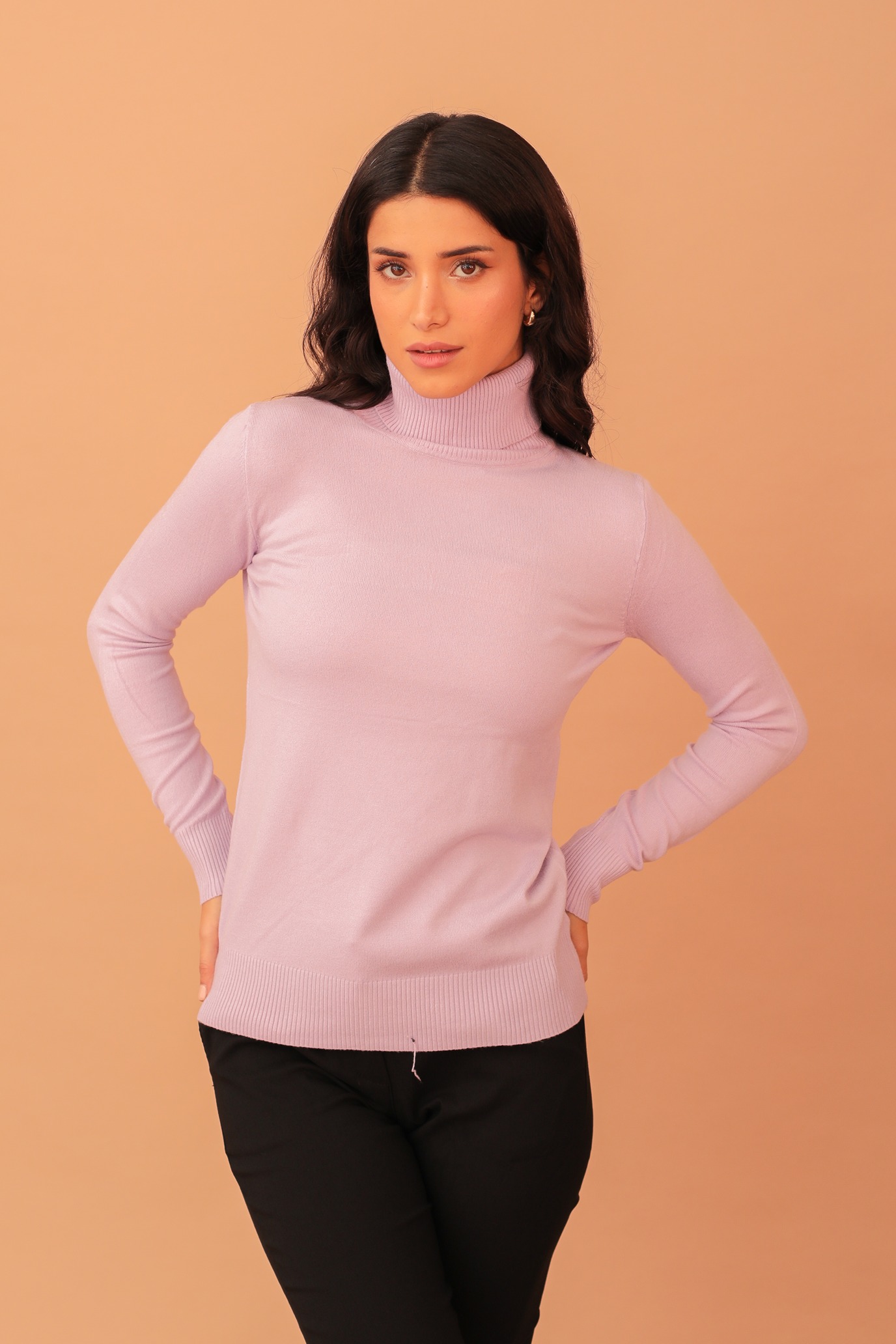 VIVIAN TURTLENECK KNIT - LAVENDER - Image 4