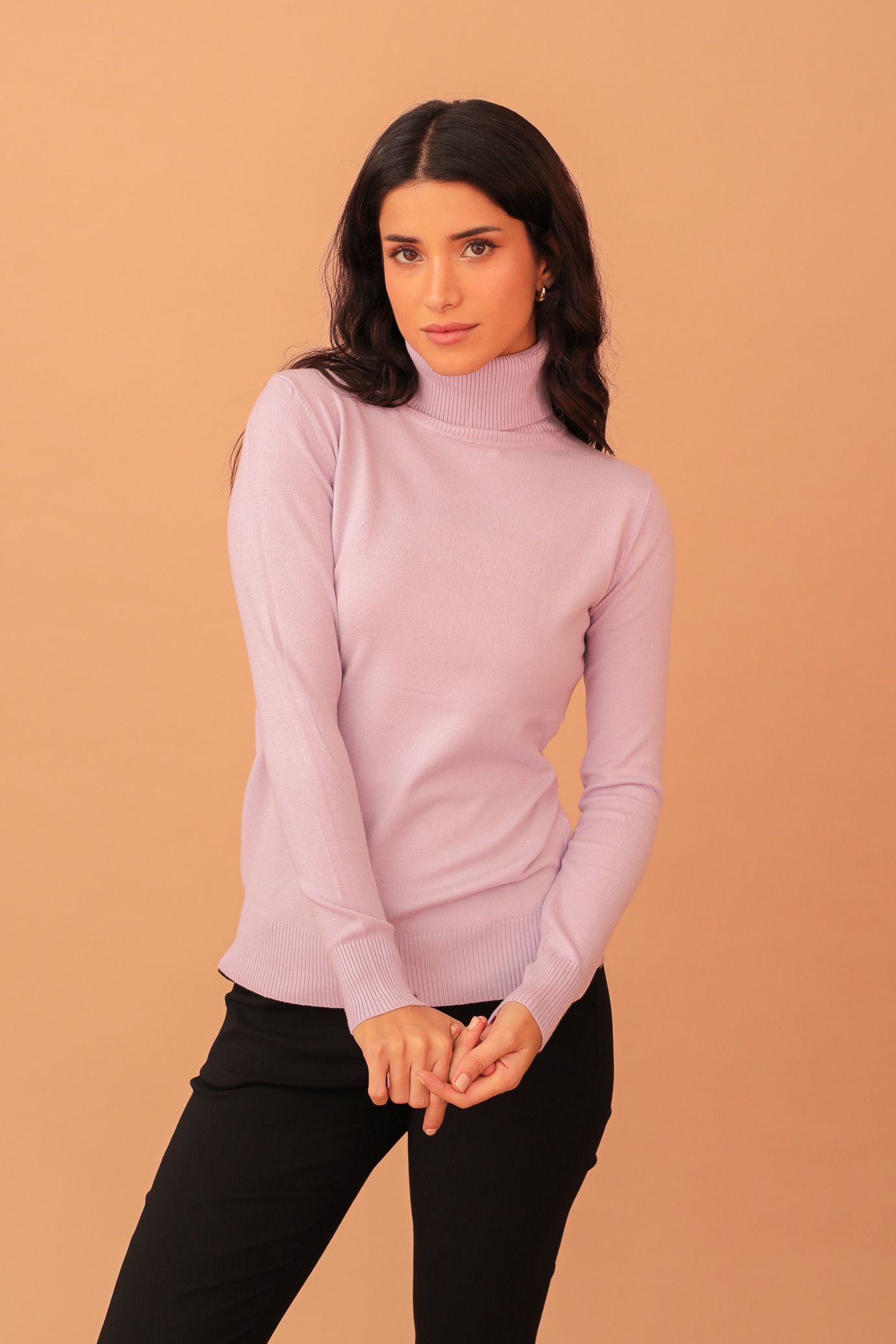 VIVIAN TURTLENECK KNIT - LAVENDER - Image 3