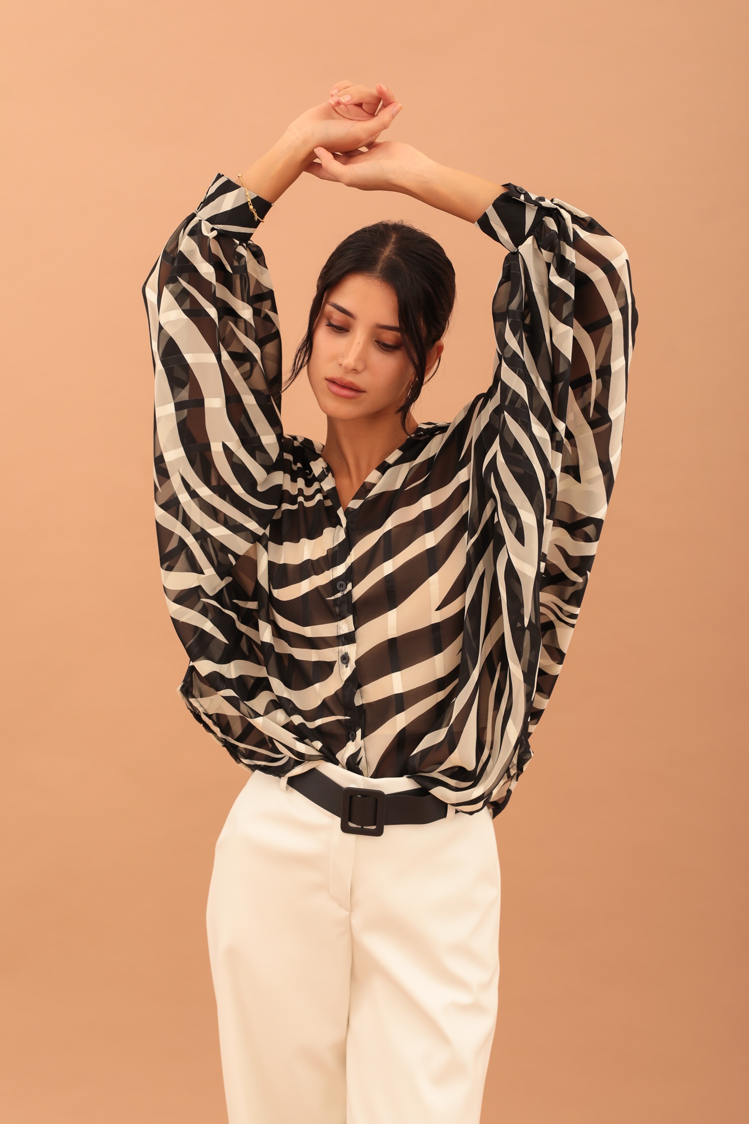 AVA WIDE ZEBRA PRINT SHIRT - Image 3
