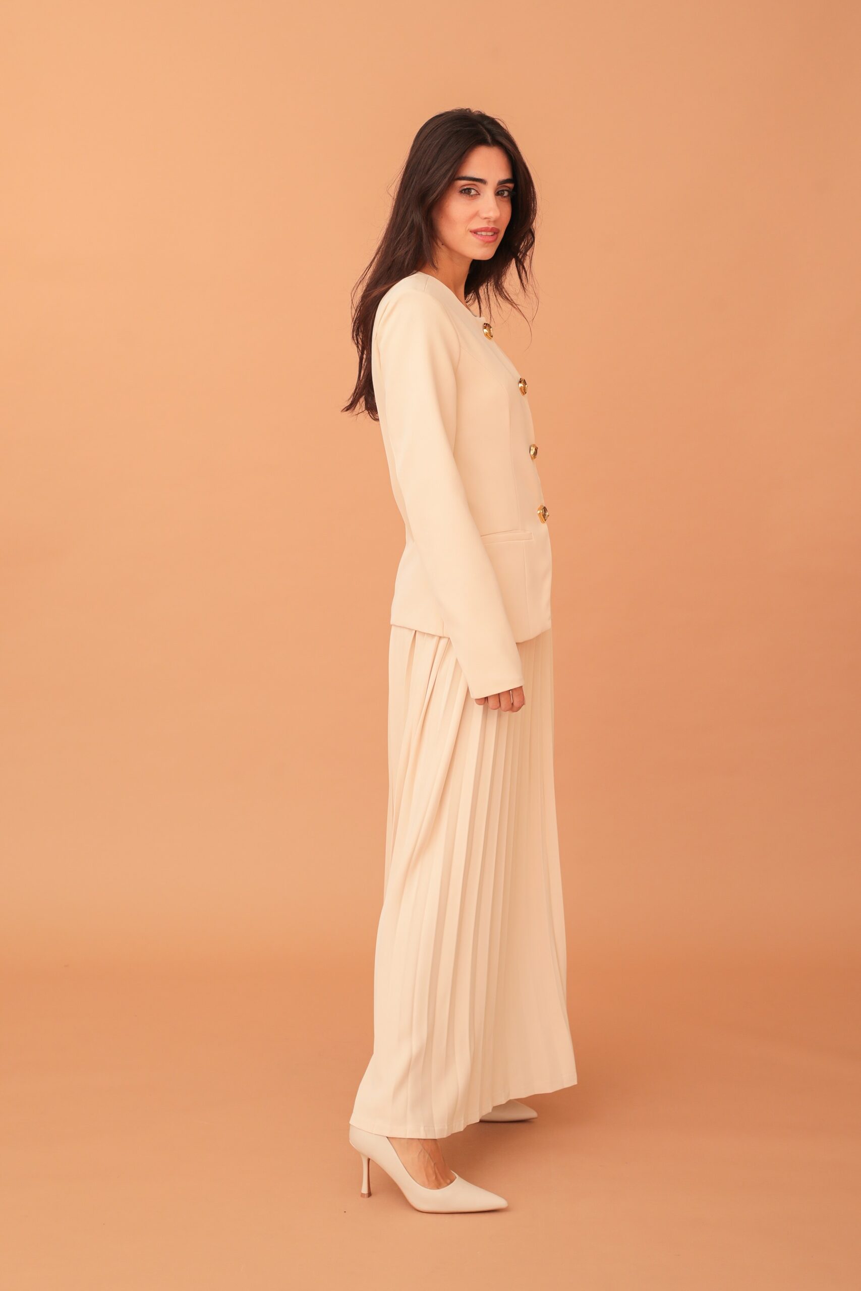 MARGARET BLAZER - CREAM - Image 4