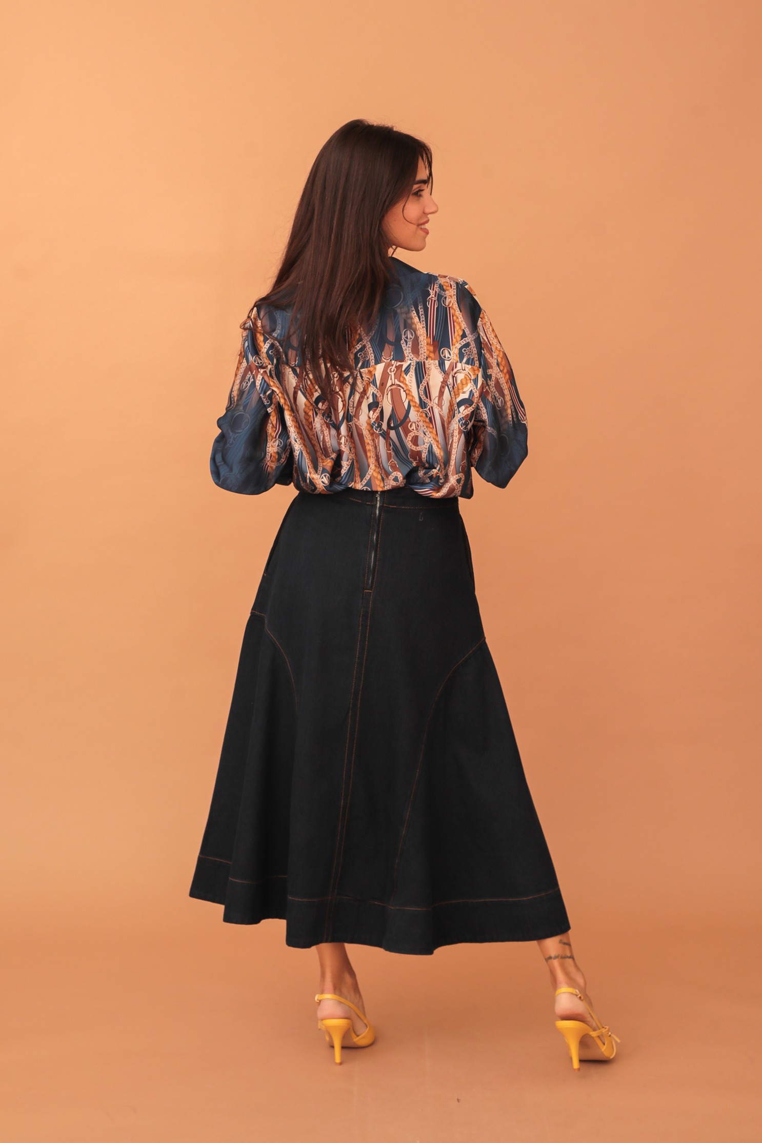 KYLIE DENIM SKIRT - Image 2