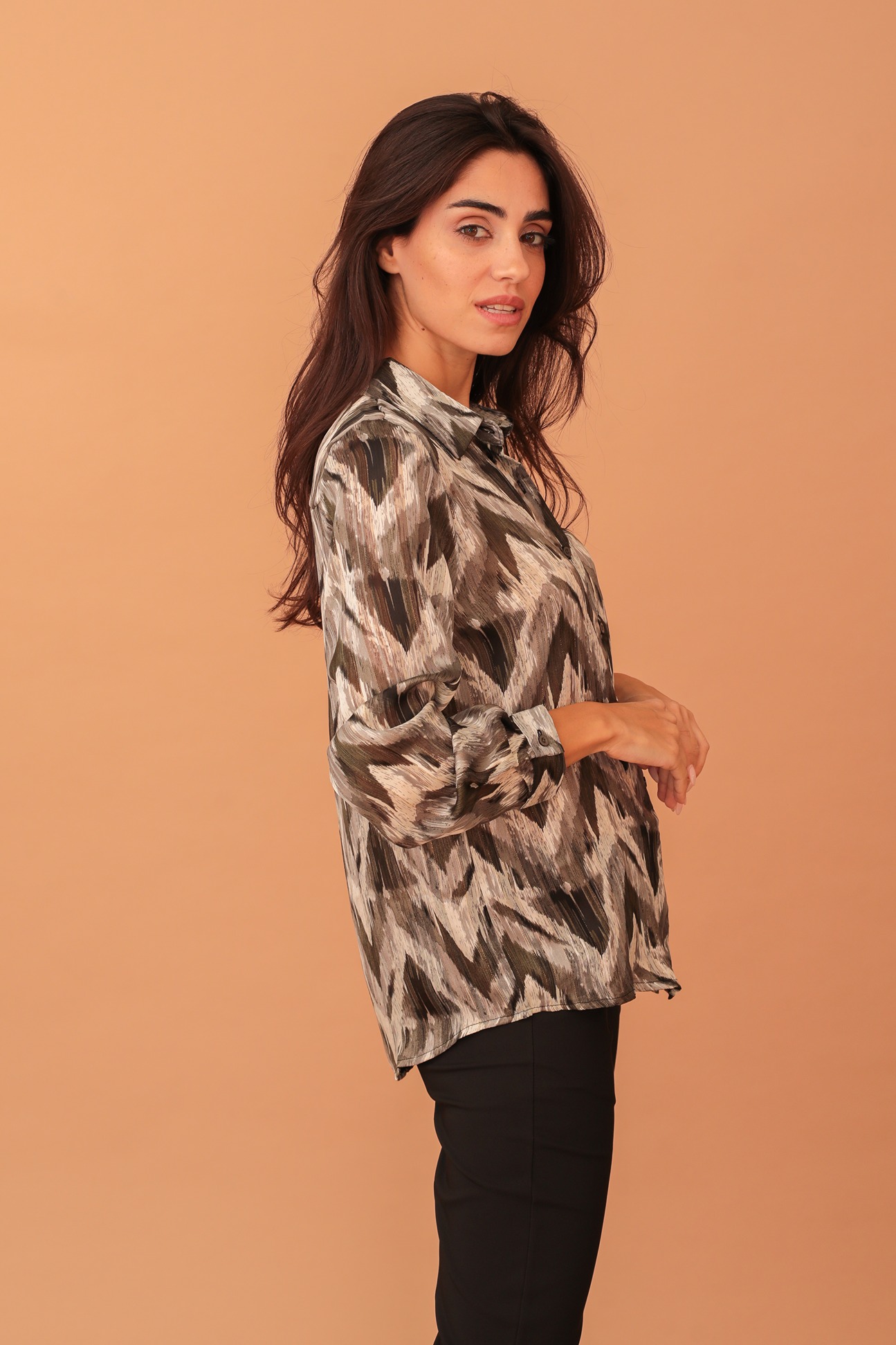 GEMMA ZIG ZAG PRINTED SHIRT - Image 3
