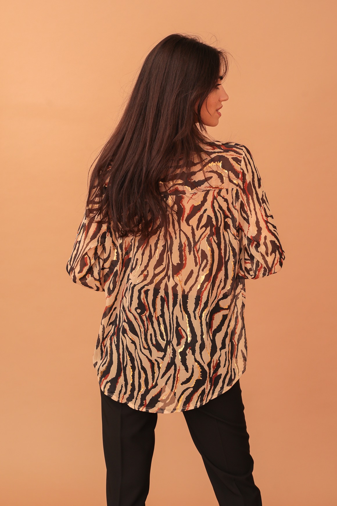 ARABELLA BROWN ZEBRA PRINT SHIRT - Image 2