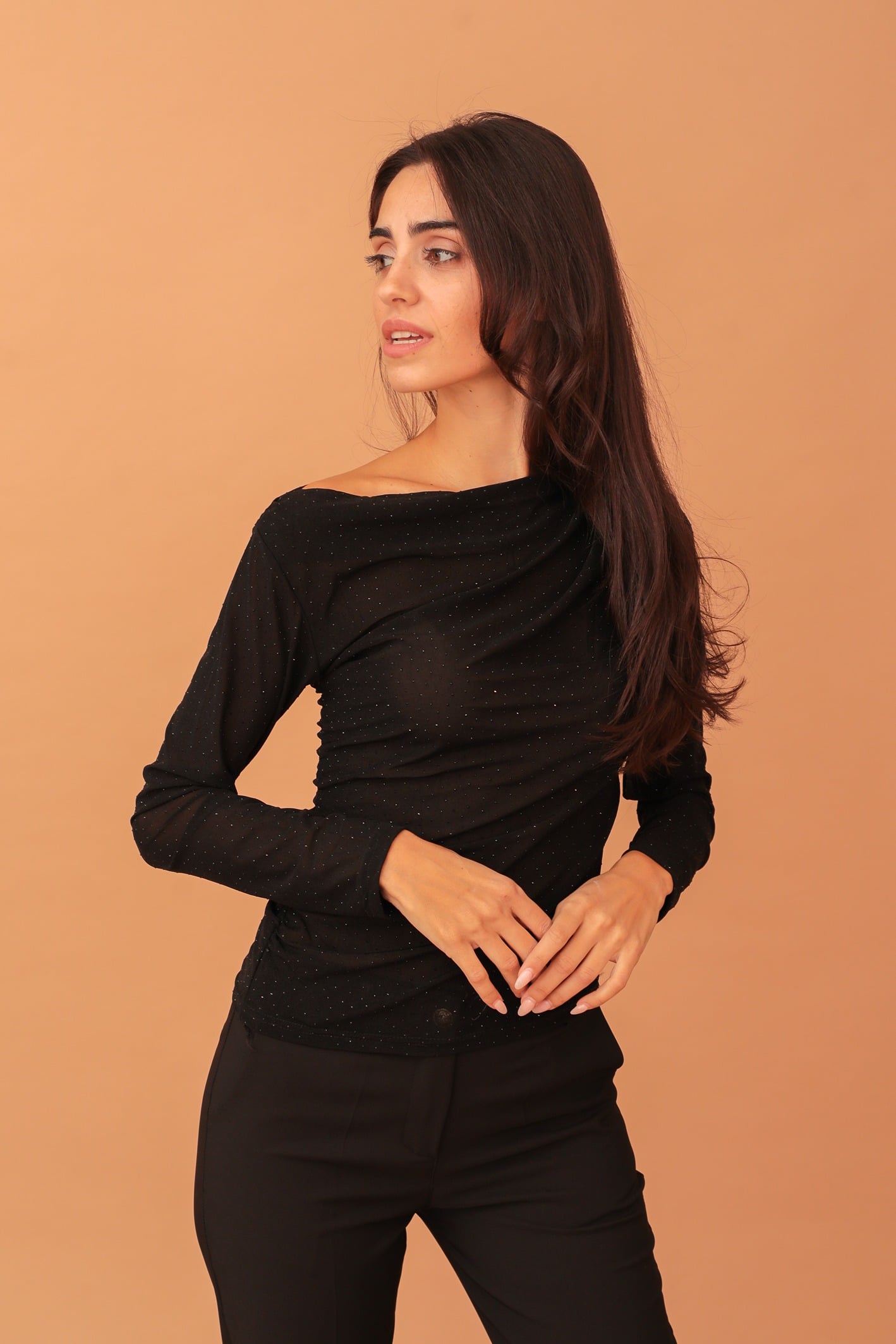 BONNIE CRYSTAL WIDE RIM BLOUSE - Image 4