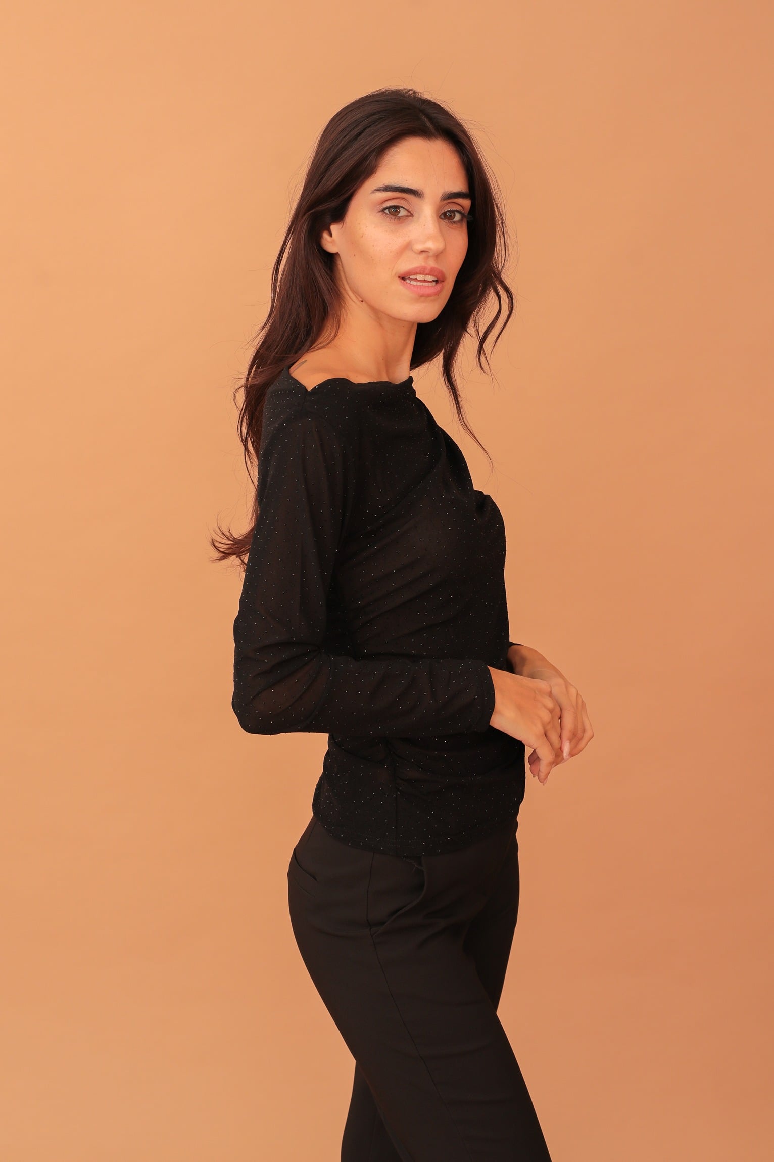 BONNIE CRYSTAL WIDE RIM BLOUSE - Image 3