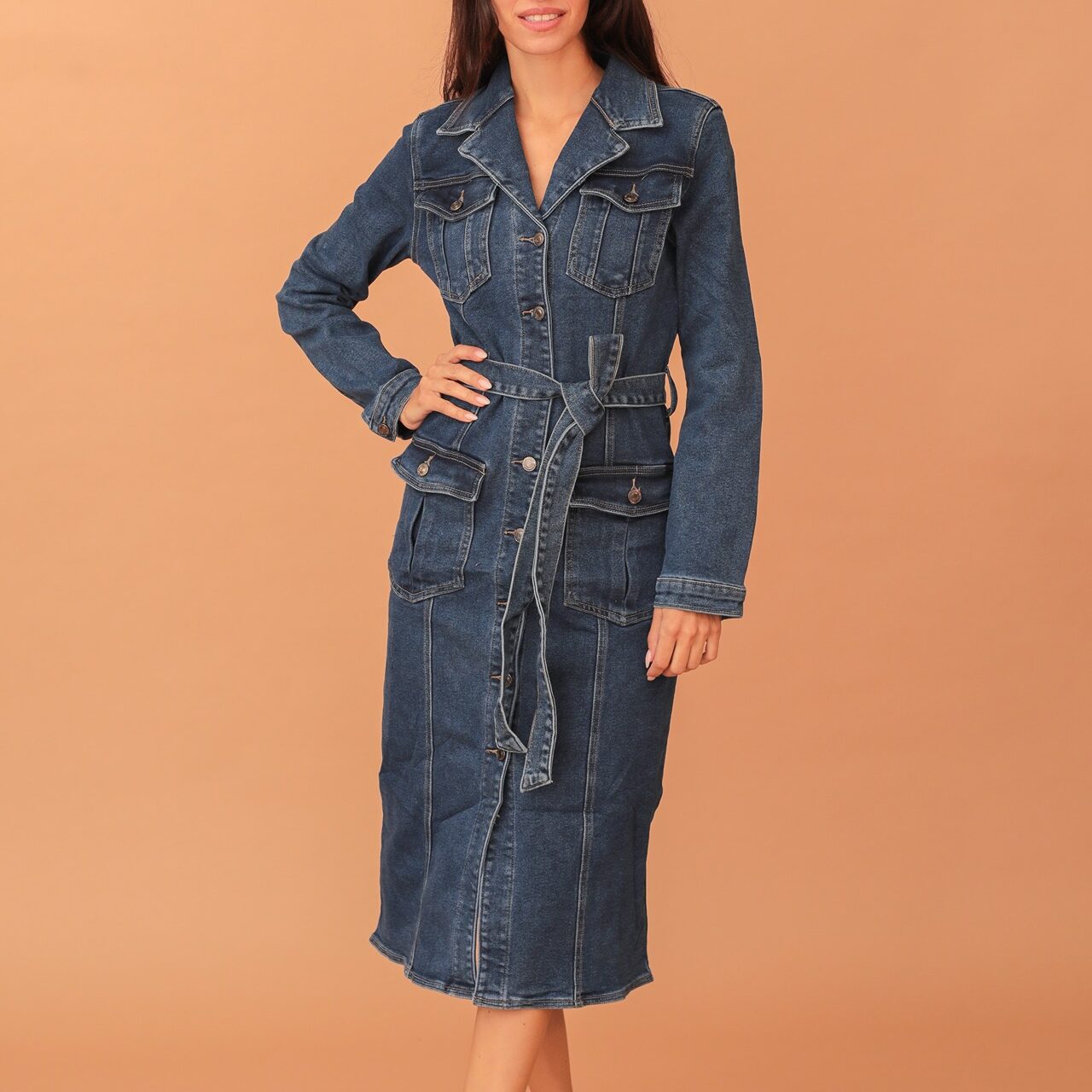 EVA DENIM DRESS
