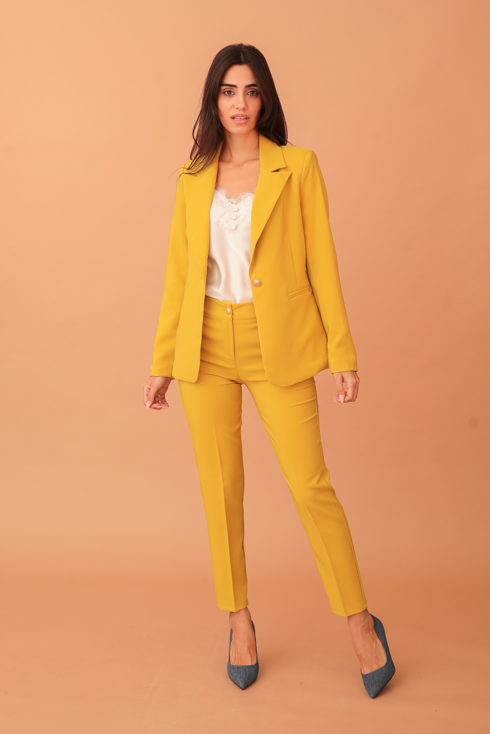 VICTORIA BLAZER - MUSTARD - Image 6