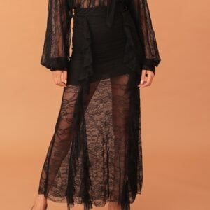 OPHELIA MAXI LACE SKIRT