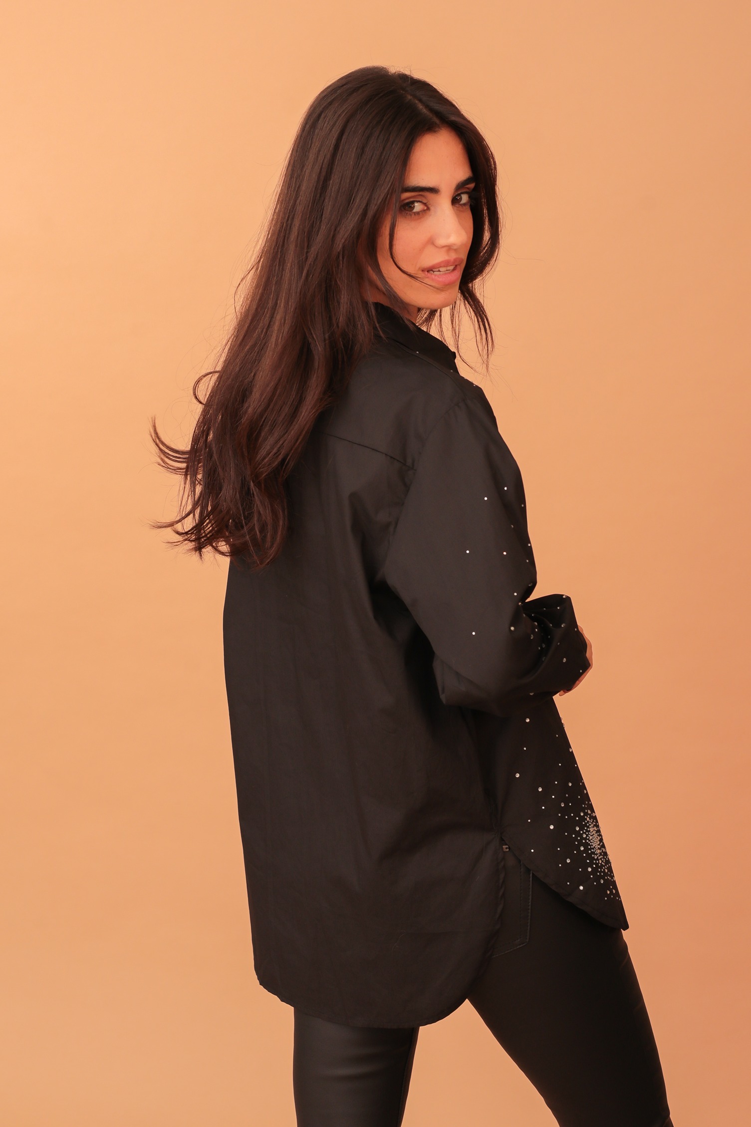 STEPHANIE CRYSTAL EMBELLISHED SHIRT - Image 2