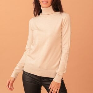 VIVIAN TURTLENECK KNIT - BEIGE