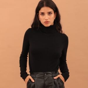 VIVIAN TURTLENECK KNIT - BLACK