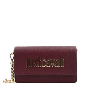 JUST CAVALLI CHAINED CROSS BODY - BORDEAUX