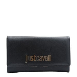 JUST CAVALLI MEDIUM FOLDING WALLET (LEOPARD INTERIOR)