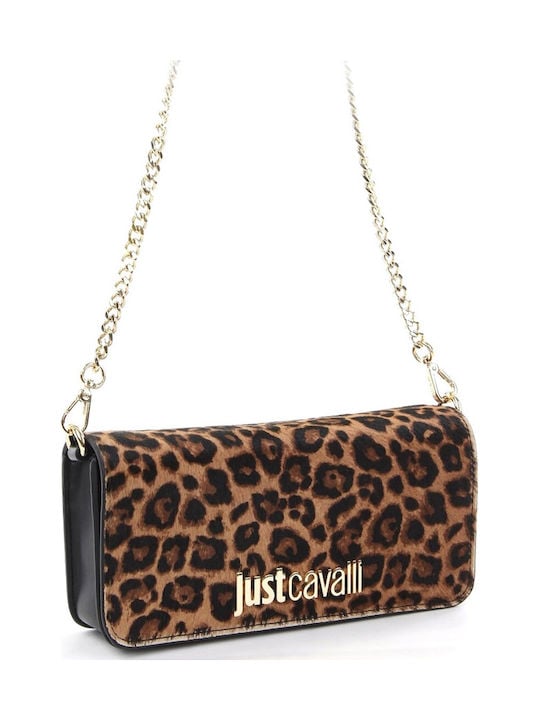 JUST CAVALLI FLAPPED LEOPARD SHOULDER BAG - Image 3