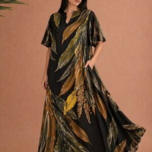 IVY DRESS SHORT SLEEVED - BLACK