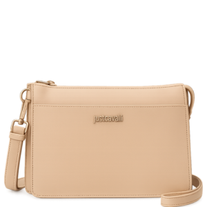 JUST CAVALLI SAFFIANO ALL-DAY POUCH - BEIGE