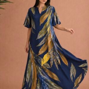 IVY DRESS SHORT SLEEVED - NAVY