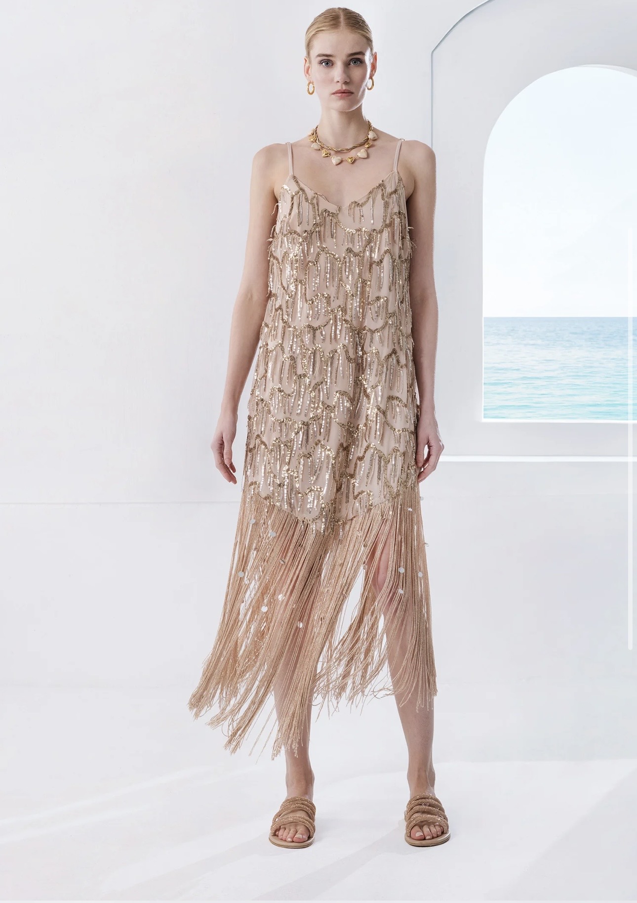 MYA RAYNE DRESS - TOP WITH SEQUINS - Image 3