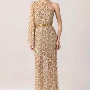 MYA ASTERIA GOLD DRESS