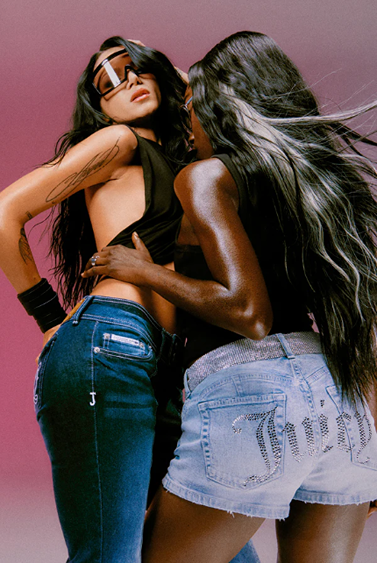 JUICY COUTURE DENIM BOOTIE SHORTS - Image 3