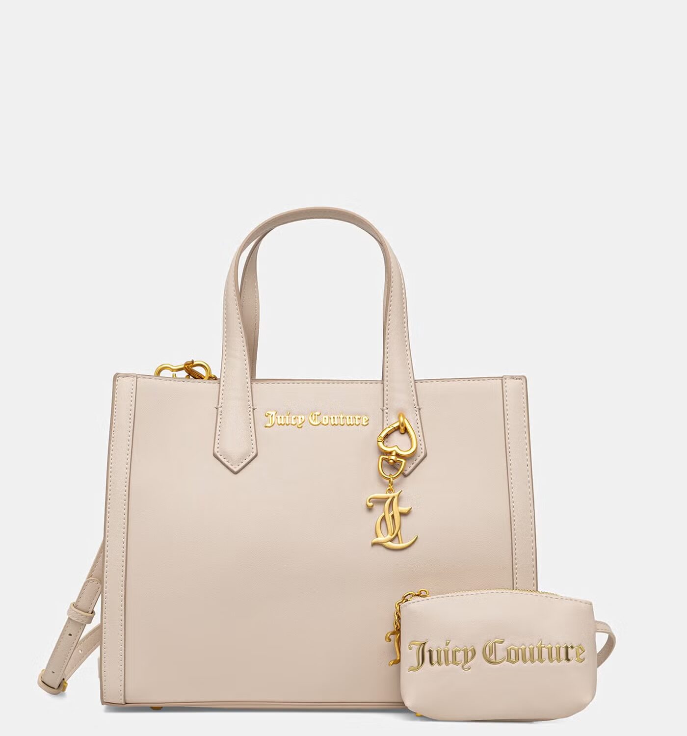 JUICY COUTURE LILY MEDIUM SHOPPER - BEIGE