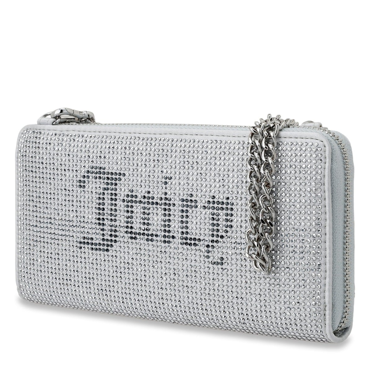JUICY COUTURE CRYSTAL EMBELLISHED WALLET - SILVER - Image 3