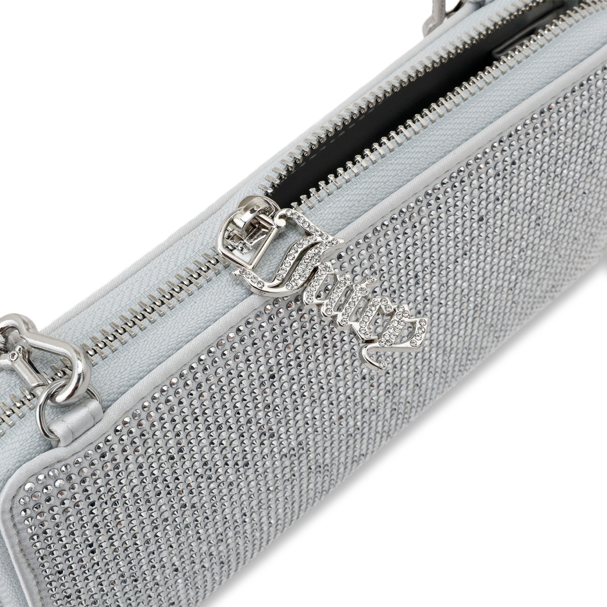 JUICY COUTURE CRYSTAL EMBELLISHED WALLET - SILVER - Image 2