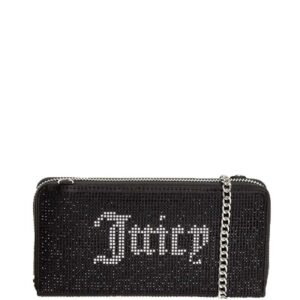 JUICY COUTURE CRYSTAL EMBELLISHED WALLET - BLACK