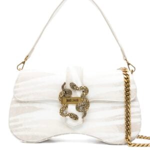 JUST CAVALLI OVAL ZEBRA PRINT BAG