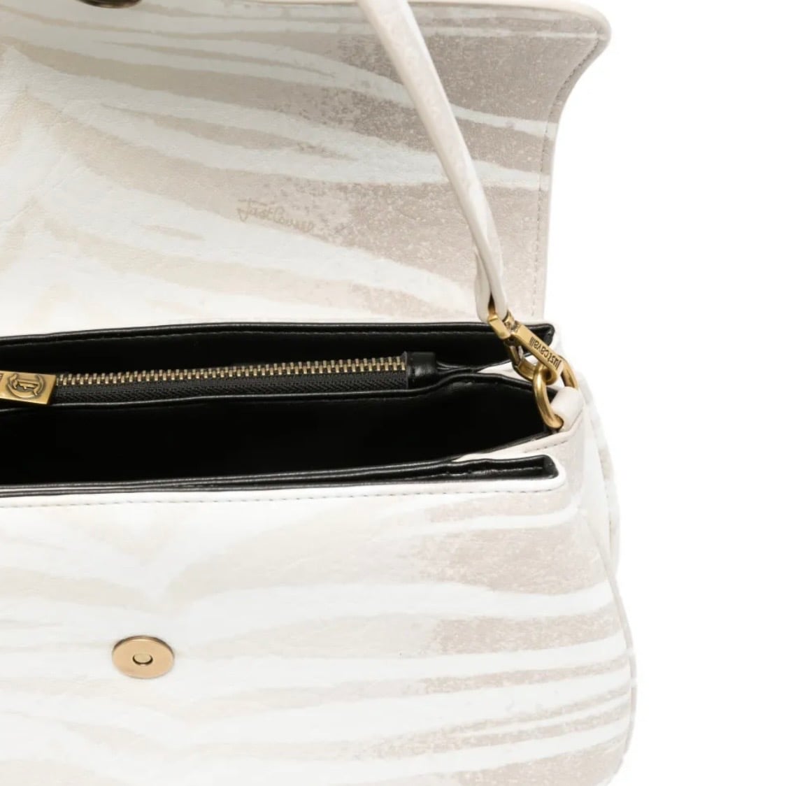 JUST CAVALLI OVAL ZEBRA PRINT BAG - Image 5