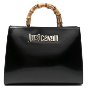 JUST CAVALLI LARGE SHOPPER WOODEN HANDLE