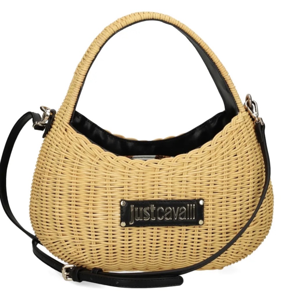 JUST CAVALLI OVAL STRAW BAG - Image 3