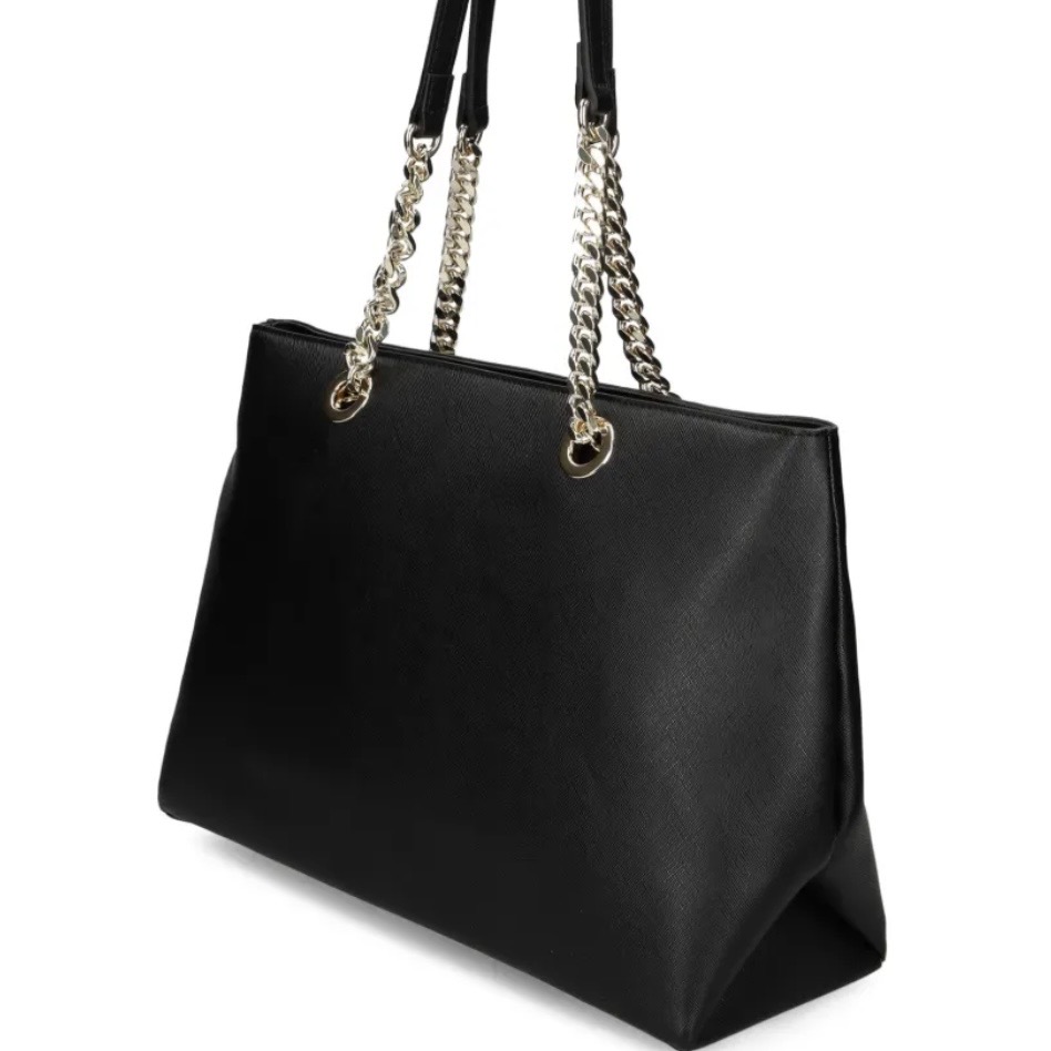 JUST CAVALLI LARGE SAFFIANO SHOPPER - BLACK - Image 5