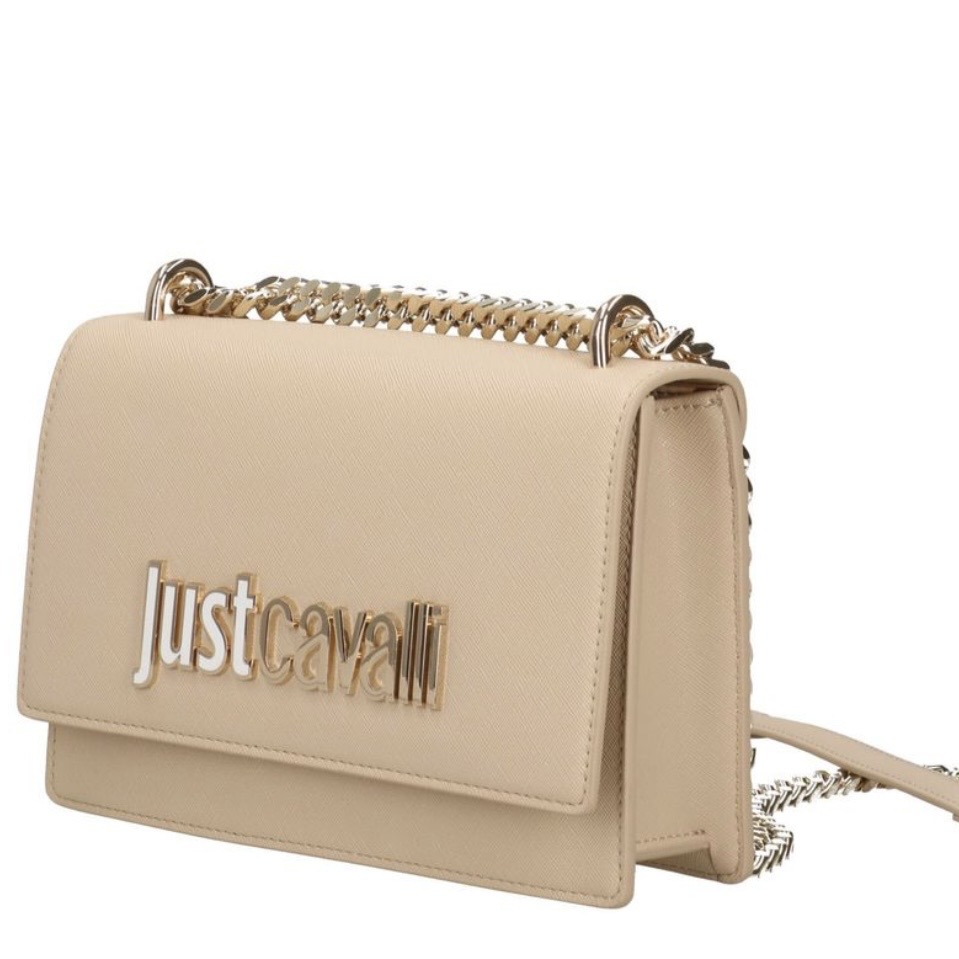JUST CAVALLI SAFFIANO MEDIUM HANDBAG - BEIGE - Image 2