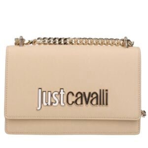 JUST CAVALLI SAFFIANO MEDIUM HANDBAG - BEIGE